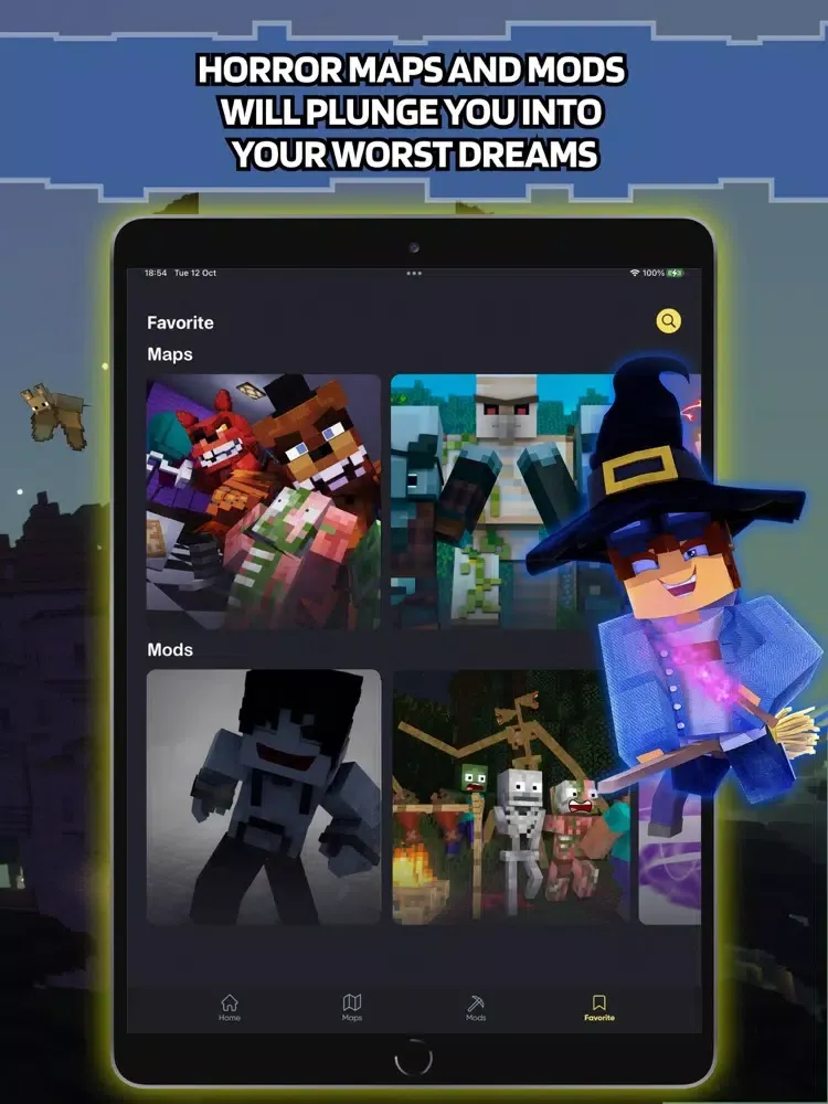Zrzuty ekranu Horror Maps Mods for Minecraft iPad 