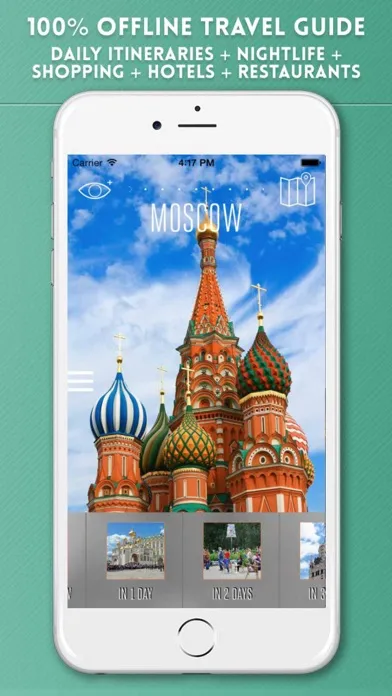 Moscow Travel Guide and Offline Metro Map应用截图