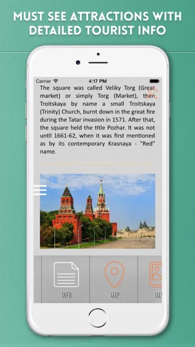 Moscow Travel Guide and Offline Metro Map应用截图