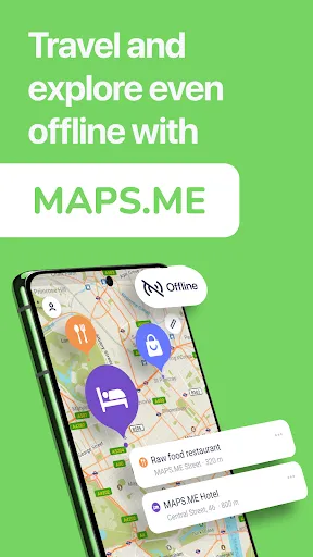 ภาพหน้าจอของ MAPS.ME: Offline maps GPS Nav