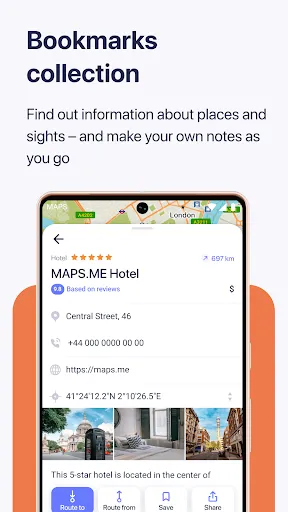ภาพหน้าจอของ MAPS.ME: Offline maps GPS Nav