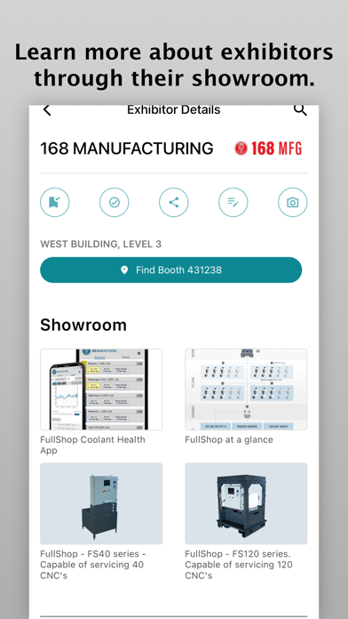 IMTS 2024 Mobile App Screenshots