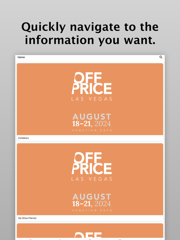 OFFPRICE Las Vegas iPad 應用截圖