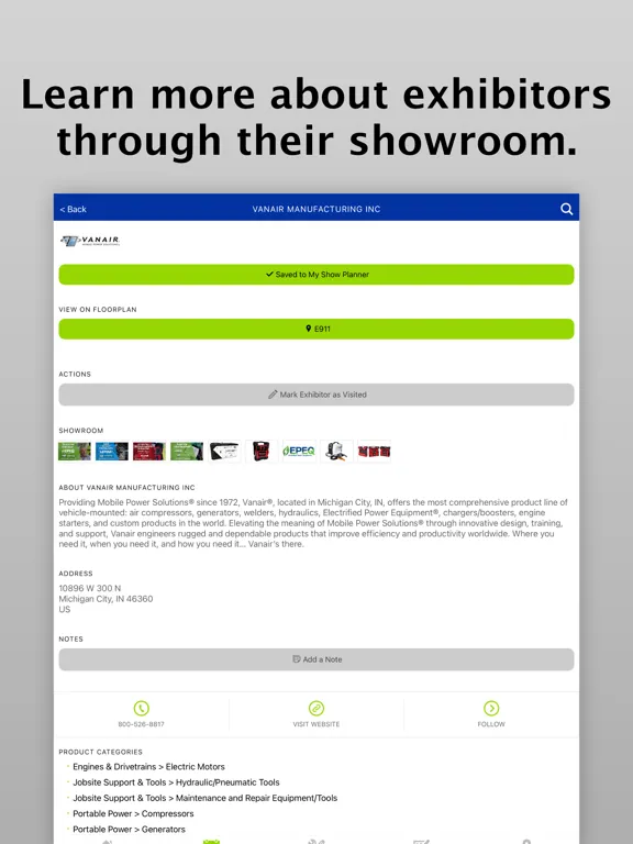 Ảnh chụp màn hình của The Utility Expo 2023 iPad 