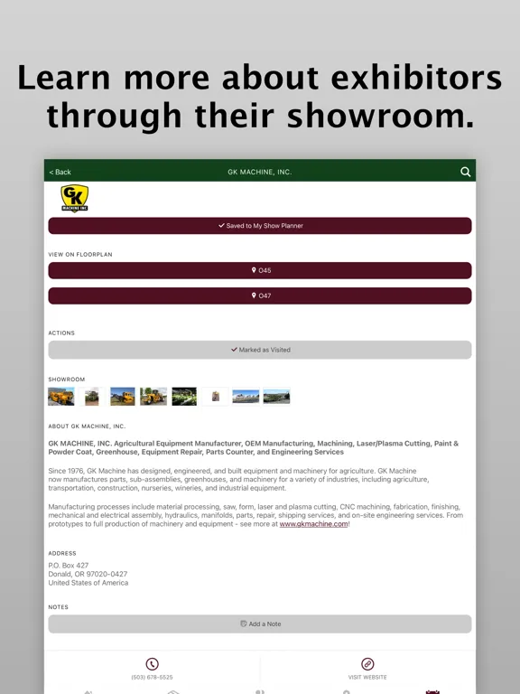 Tangkapan skrin World Ag Expo 2024 iPad 