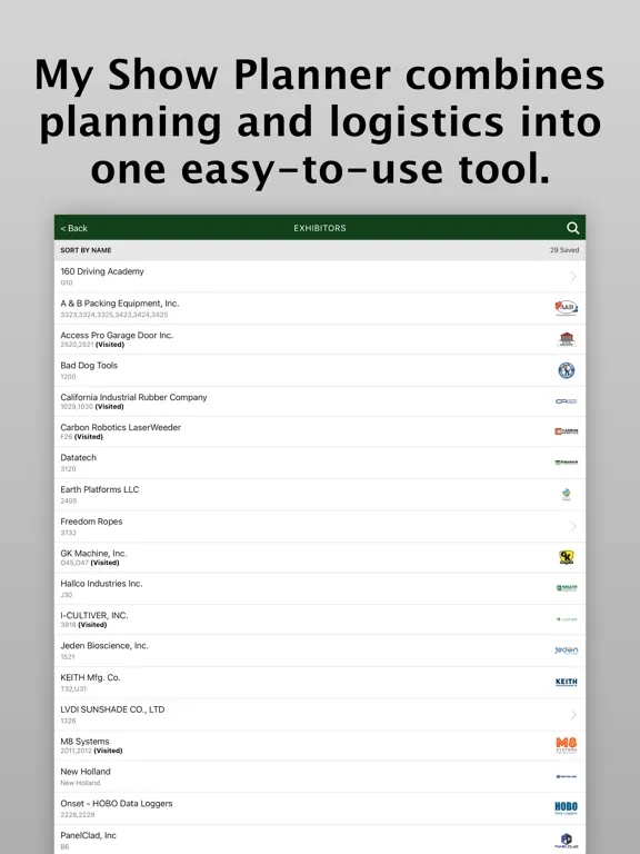 Tangkapan skrin World Ag Expo 2024 iPad 