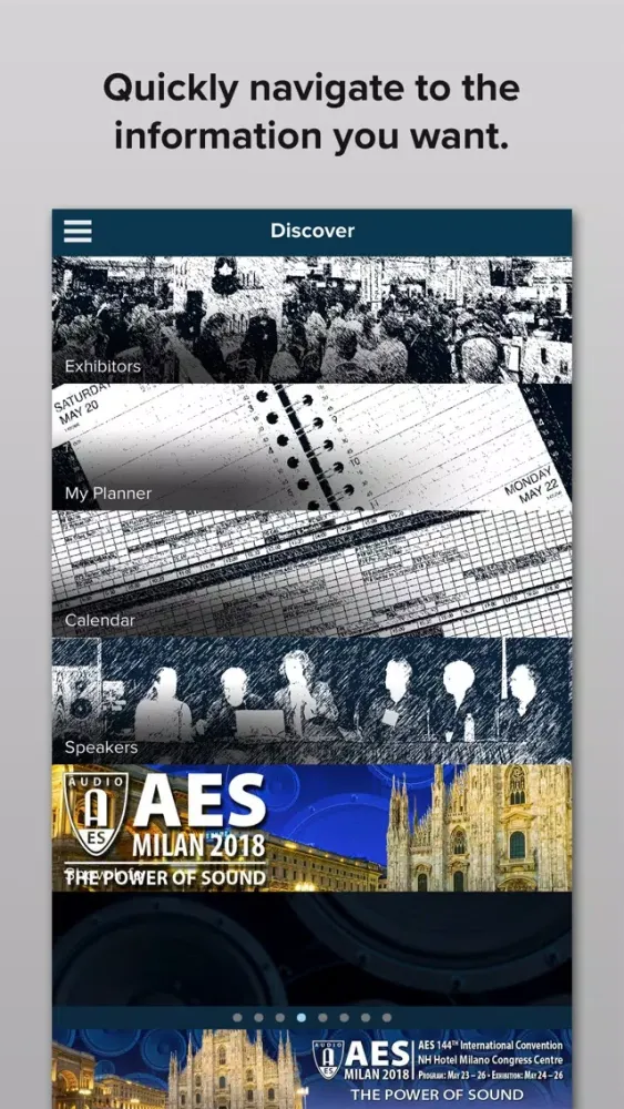 Zrzuty ekranu AES Milan 2018 - 144th Conv.