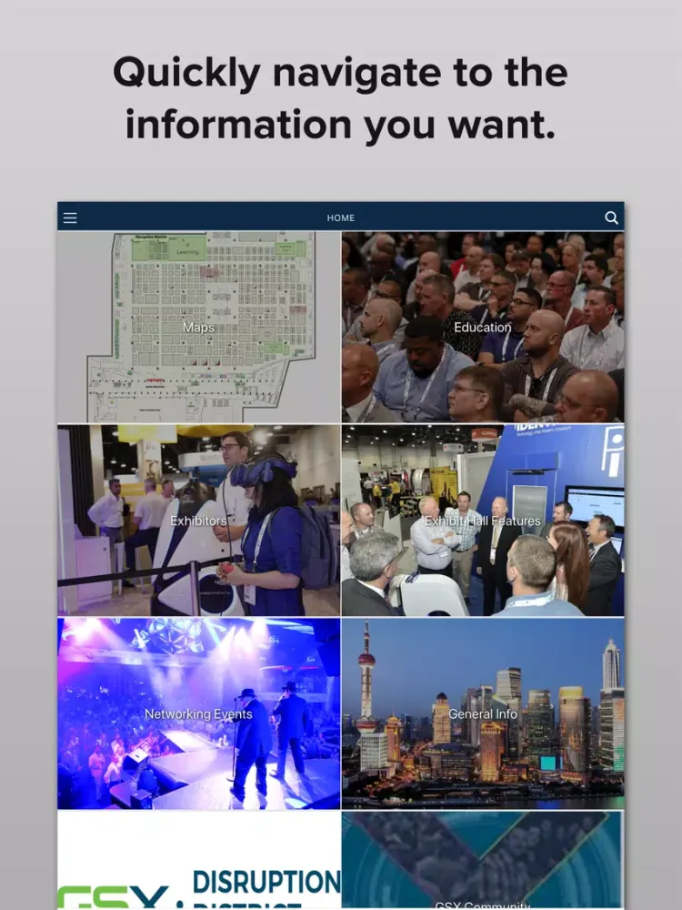 Capturas de pantalla de Global Security Exchange (GSX) iPad 