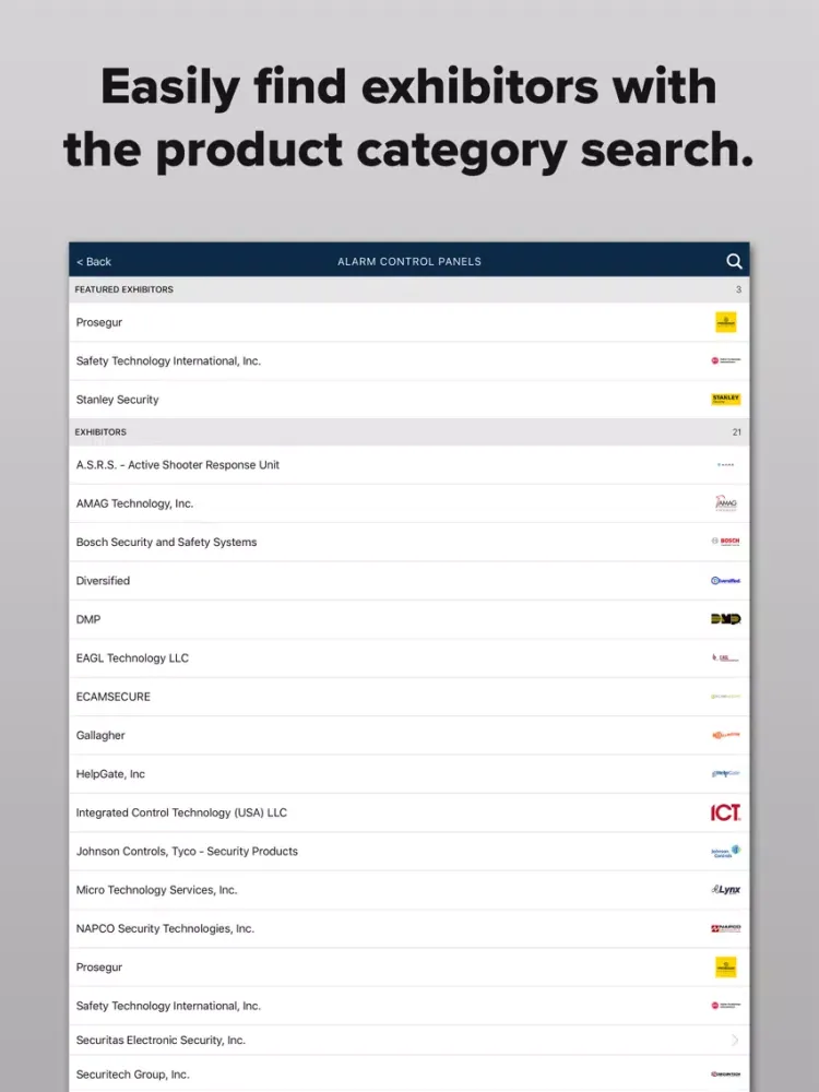 Capturas de pantalla de Global Security Exchange (GSX) iPad 
