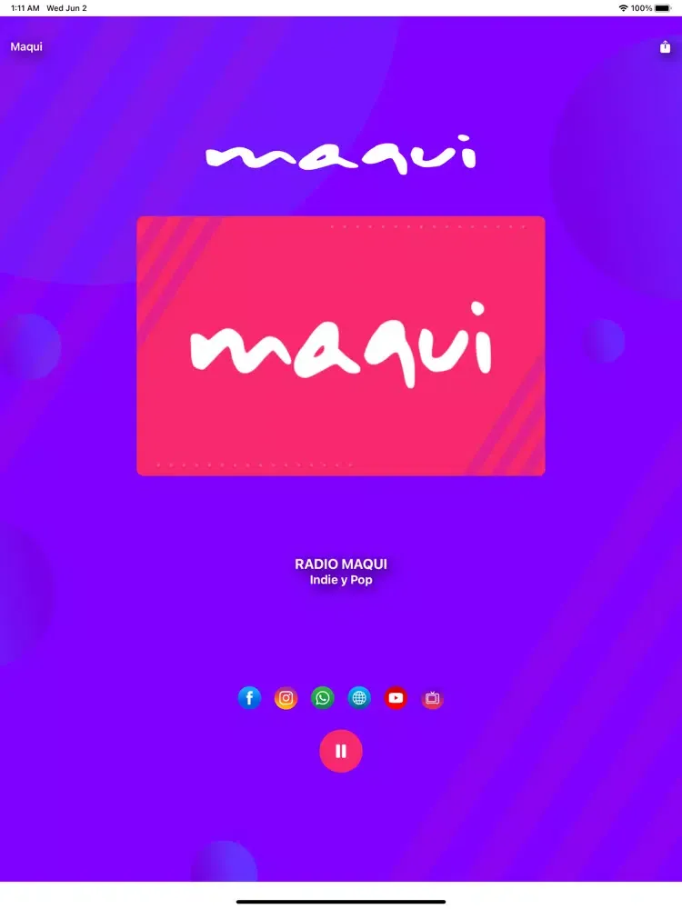 Maqui Radio iPad  Ekran Görüntüleri