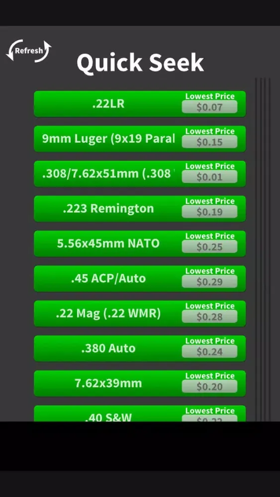 Screenshot di AmmoSeek - Ammo Search Engine