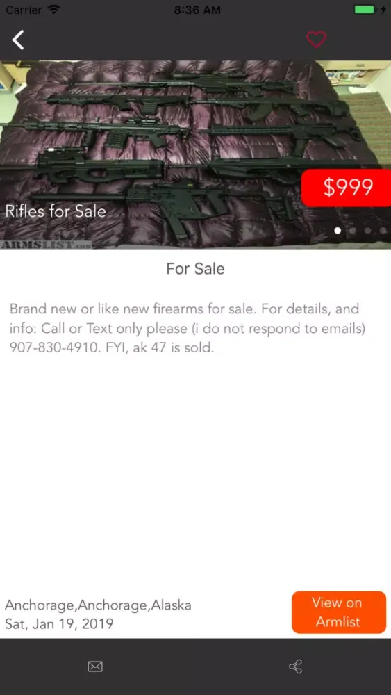 Gun Search for Armslist سکرین شاٹس