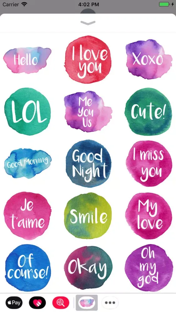Hello - Watercolor Stickers स्क्रीनशॉट