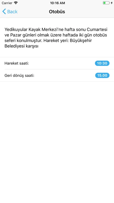 Ảnh chụp màn hình của Yedikuyular Kayak Merkezi