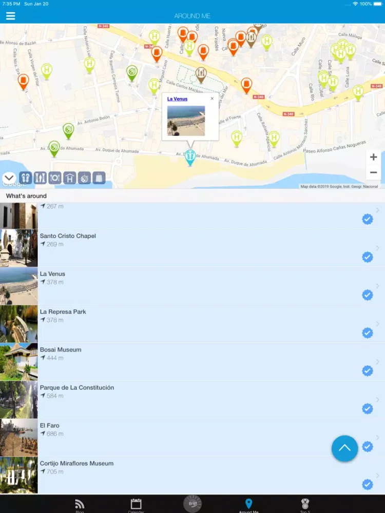 Tangkapan skrin Marbella Trip Travel Guide iPad 