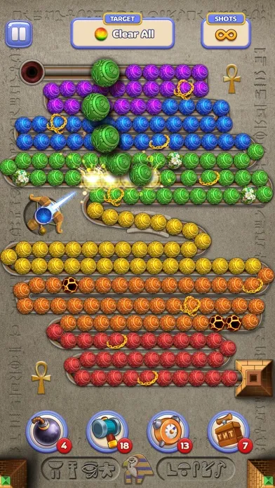 Capturas de tela do Marble Busters