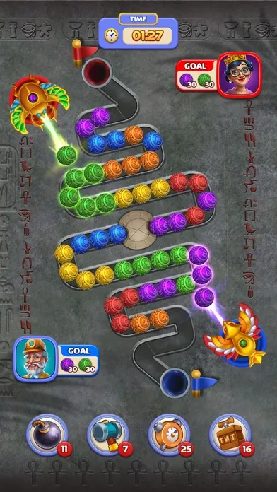 Capturas de tela do Marble Busters
