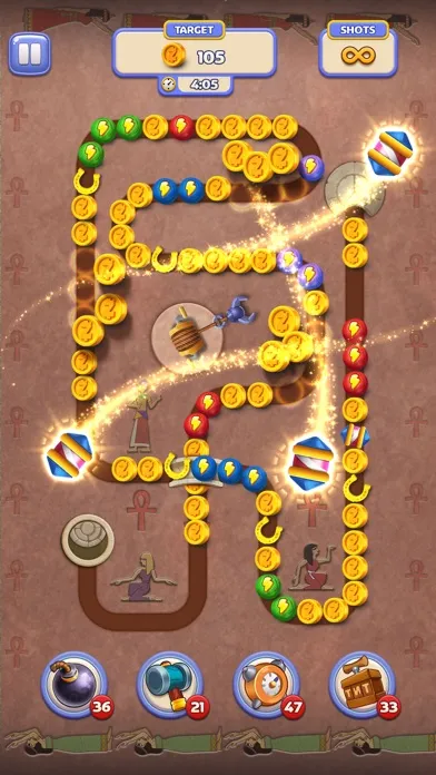 Capturas de tela do Marble Busters