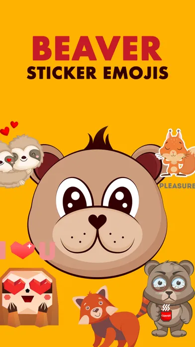 Beaver Sticker Emojis Ekran Görüntüleri