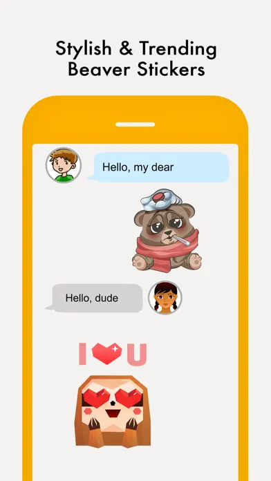 Beaver Sticker Emojis Ekran Görüntüleri