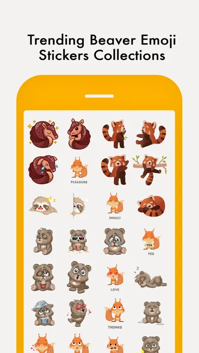 Beaver Sticker Emojis Ekran Görüntüleri