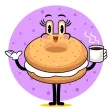 Animated Funny Donut Stickers