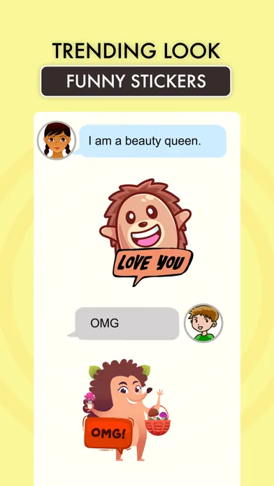 Animated HEDGEHOG Stickers Pac 스크린샷