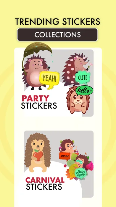 Animated HEDGEHOG Stickers Pac 스크린샷