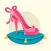 Animated HIGH HEEL Stickers