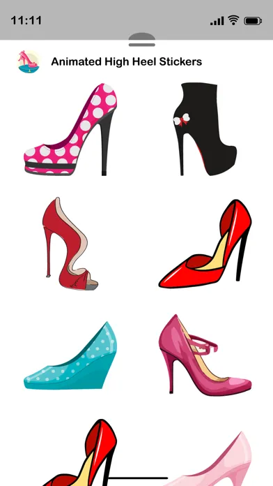 Tangkapan layar Animated HIGH HEEL Stickers