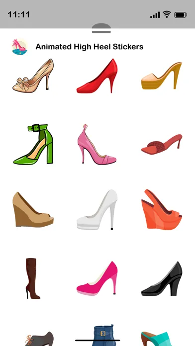 Tangkapan layar Animated HIGH HEEL Stickers