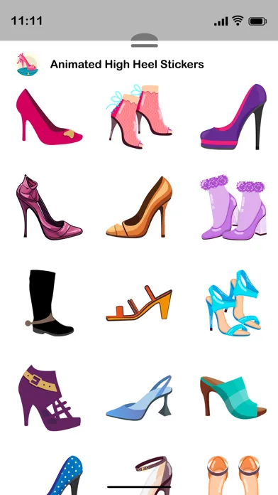 Tangkapan layar Animated HIGH HEEL Stickers