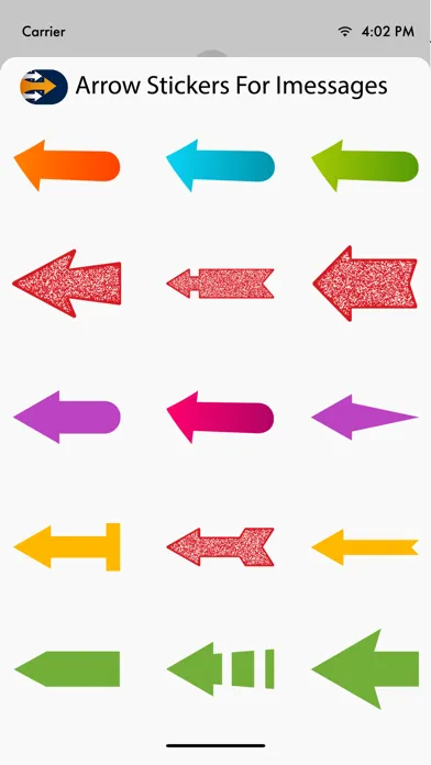 Arrow Stickers For iMessage Screenshots