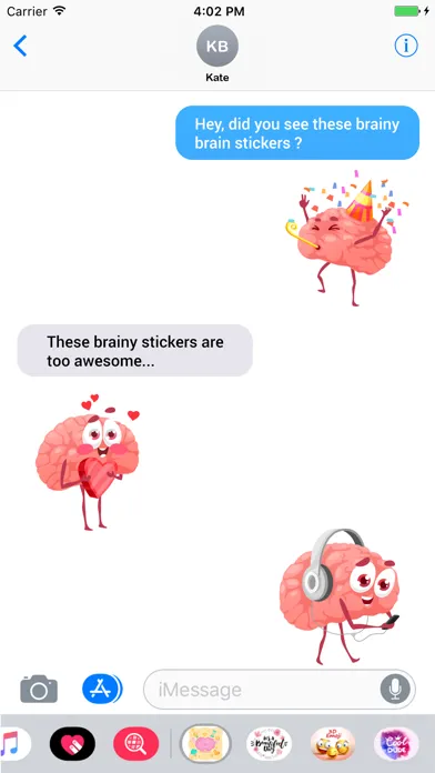 Brainy Brain Activity Stickers Screenshots