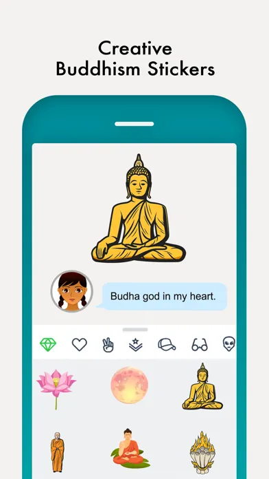 Buddhism Stickers & Emoji應用截圖