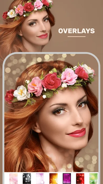 Capturas de tela do Flower Crown Image Editor