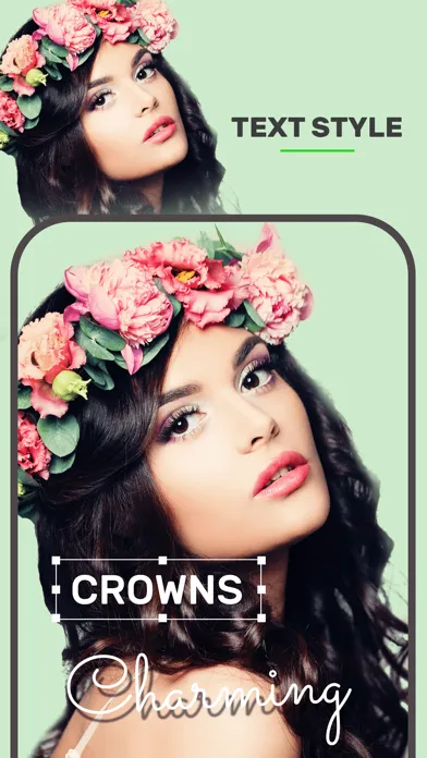 Capturas de tela do Flower Crown Image Editor