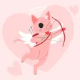 Cute Cat Pink Stickers Pack