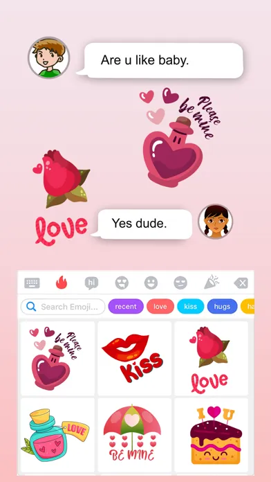 Animated Love Stickers! স্ক্রিনশট