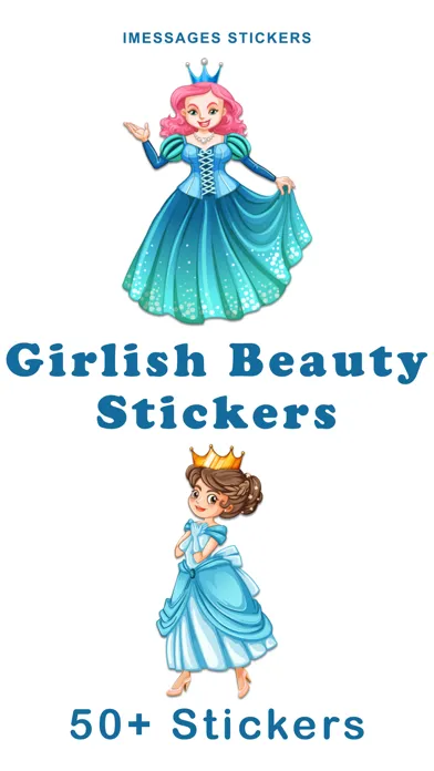 Girlish Beauty Stickers应用截图