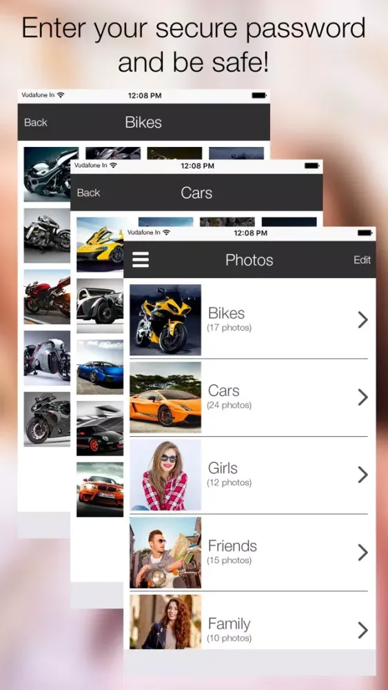 Amazing Secret Diary-Hide pictures, videos securely with password - Hide Secret Files Screenshots