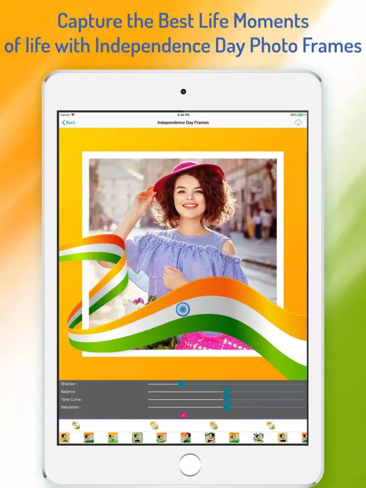 Capturas de tela do Independence Day Photo Frame iPad 