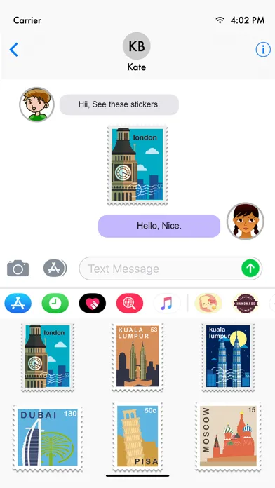 Ảnh chụp màn hình của Labels & Stamps Stickers Pack