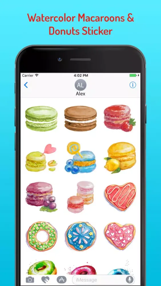 Ảnh chụp màn hình của Macaroon Biscuit Stickers