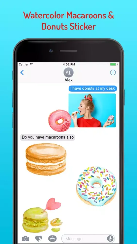 Ảnh chụp màn hình của Macaroon Biscuit Stickers