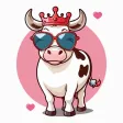 Animated Moody Cow