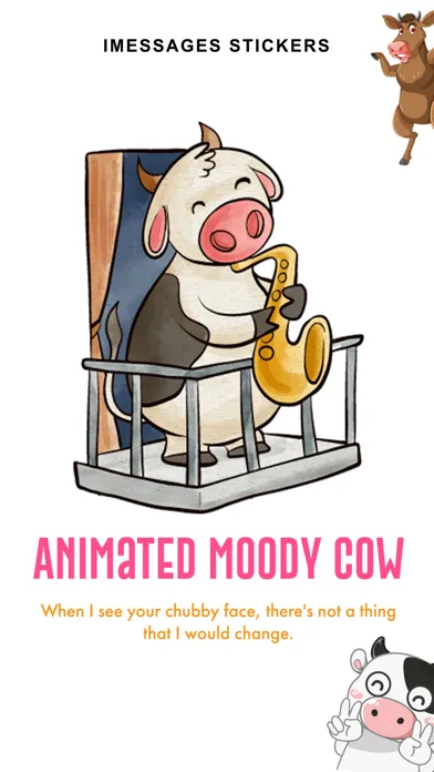 Animated Moody Cow Screenshots