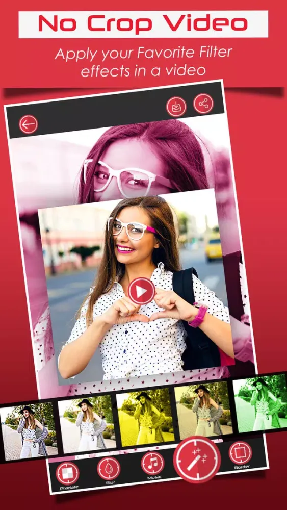 Tangkapan layar InstaVideo - Add music to videos, no crop