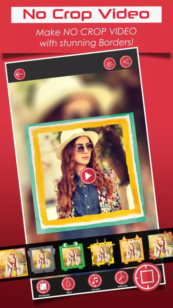 Tangkapan layar InstaVideo - Add music to videos, no crop