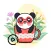 Panda & Cheerleaders Animated